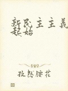 新民主主义革命起始