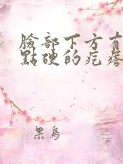 脸部下方有个有点硬的疙瘩