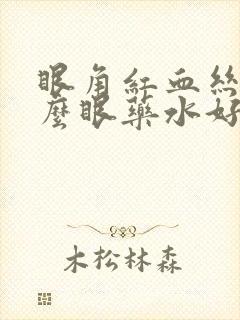 眼角红血丝用什么眼药水好