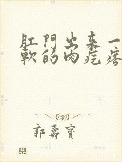 肛门出来一个软软的肉疙瘩是什么