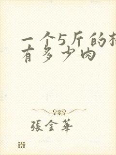 一个5斤的榴莲有多少肉