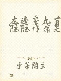 左边睾丸有时候隐隐作痛是怎么回事