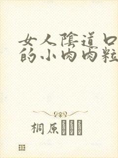 女人阴道口长了的小肉肉粒