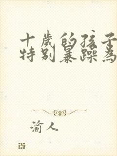 十岁的孩子脾气特别暴躁为什么