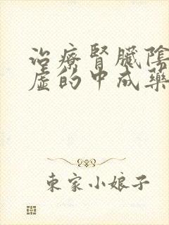 治疗肾脏阴阳两虚的中成药