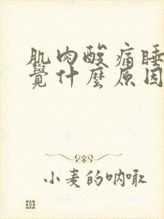 肌肉酸痛睡不着觉什么原因