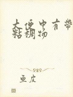 大便中有带血的粘稠物