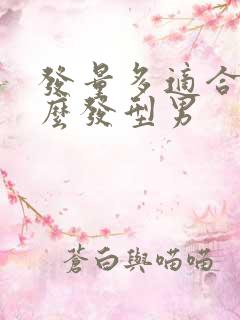 发量多适合烫什么发型男