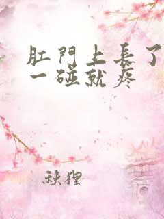 肛门上长了肉球一碰就疼