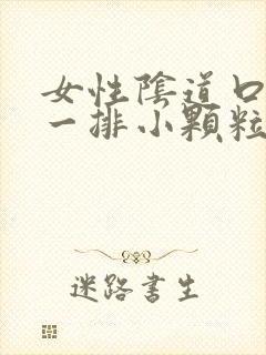 女性阴道口长了一排小颗粒