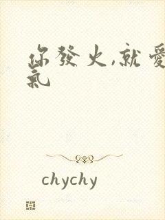 你发火,就爱生气