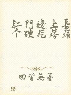 肛门边上长了一个硬疙瘩痛