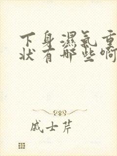 下身湿气重的症状有哪些啊