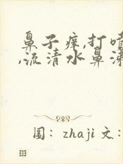 鼻子痒,打喷嚏,流清水鼻涕