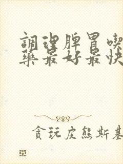 调理脾胃吃什么药最好最快