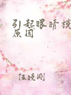 引起眼睛模糊的原因