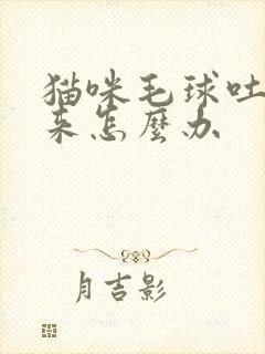 猫咪毛球吐不出来怎么办