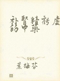 补肾精亏虚最好的中药