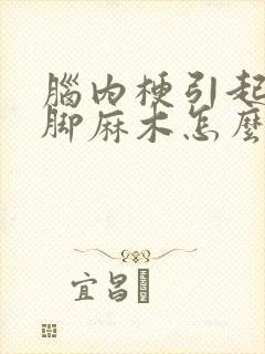 脑内梗引起的手脚麻木怎么办