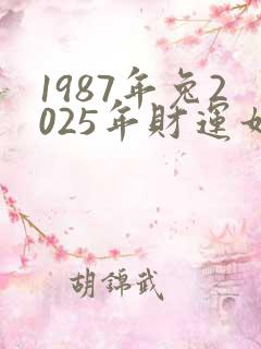 1987年兔2025年财运如何