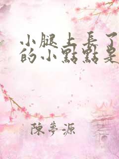 小腿上长了红色的小点点是怎么回事很痒