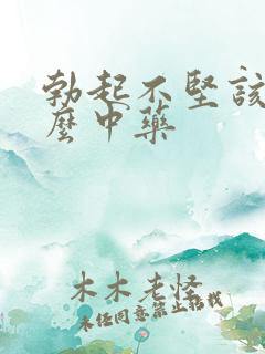 勃起不坚该吃什么中药