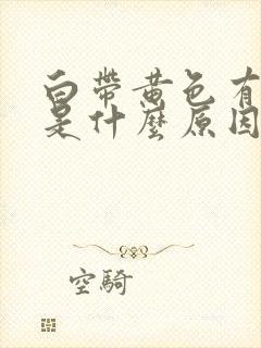 白带黄色有腥味是什么原因