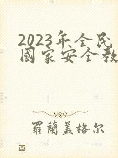 2023年全民国家安全教育日ppt课件