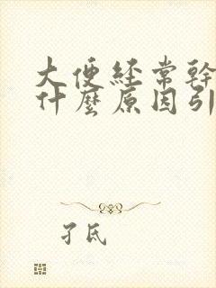 大便经常干燥是什么原因引起的