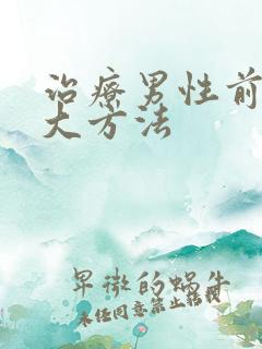 治疗男性前列腺大方法
