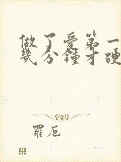 做了爱第一射了几分钟才硬