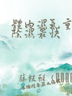 体内湿气重怎么除湿最快
