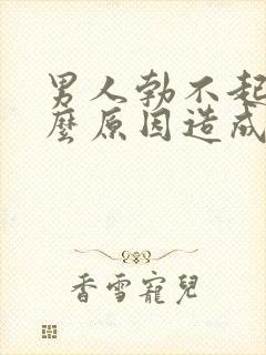 男人勃不起是什么原因造成的