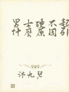 男士硬不起来是什么原因引起的