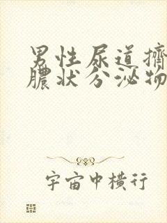 男性尿道挤出黄脓状分泌物