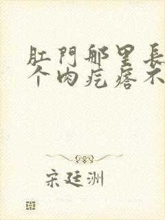肛门那里长了一个肉疙瘩不痛不痒