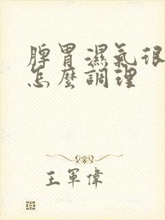 脾胃湿气很重了怎么调理