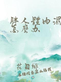 胖人体内湿气重怎么办