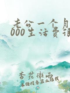 老公一个月给3000生活费很多吗