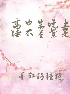 高中生晚上失眠睡不着觉是什么原因呢