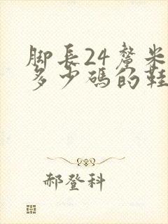 脚长24厘米是多少码的鞋子