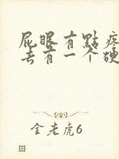 屁眼有点疼摸上去有一个硬硬的疙瘩