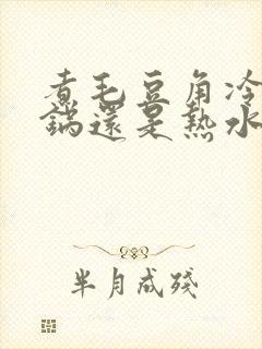 煮毛豆角冷水下锅还是热水下锅