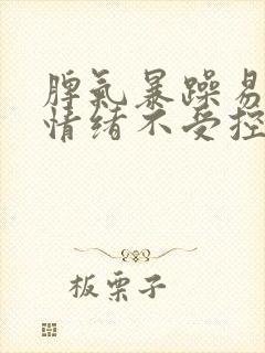 脾气暴躁易怒,情绪不受控制吃什么药