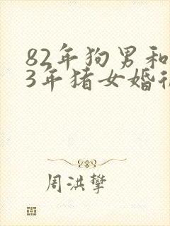 82年狗男和83年猪女婚后财运如何