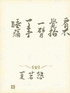 睡了一觉肩膀疼痛手臂抬不起来什么原因