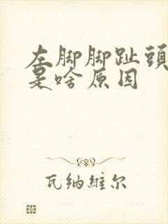 左脚脚趾头麻木是啥原因