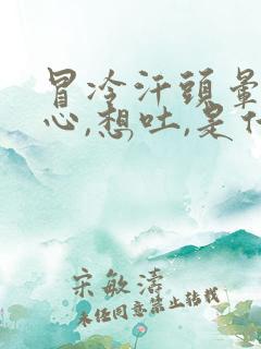 冒冷汗头晕,恶心,想吐,是什么症状