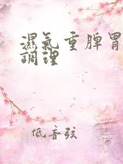 湿气重脾胃怎么调理