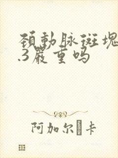 颈动脉斑块厚2.3严重吗